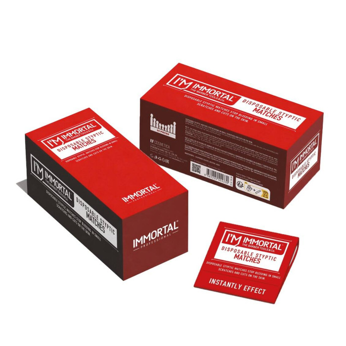 Палички від порізів після гоління і депіляції IMMORTAL DISPOSABLE STYPTIC MATCHES