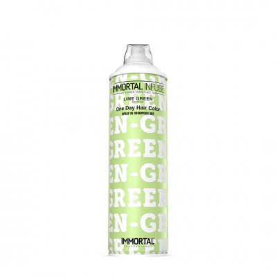 Камуфляж волосся зелений IMMORTAL INFUSE ONE DAY HAIR COLOR SPRAY LIME GREEN 200 ML