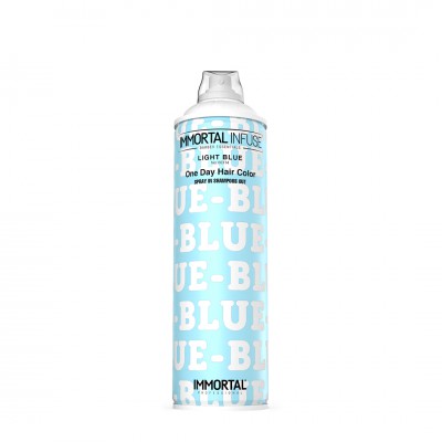 Камуфляж волосся синій IMMORTAL INFUSE ONE DAY HAIR COLOR SPRAY LIGHT BLUE 200 ML