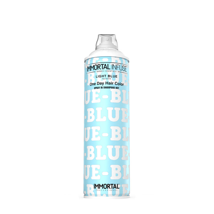 Камуфляж волосся синій IMMORTAL INFUSE ONE DAY HAIR COLOR SPRAY LIGHT BLUE 200 ML