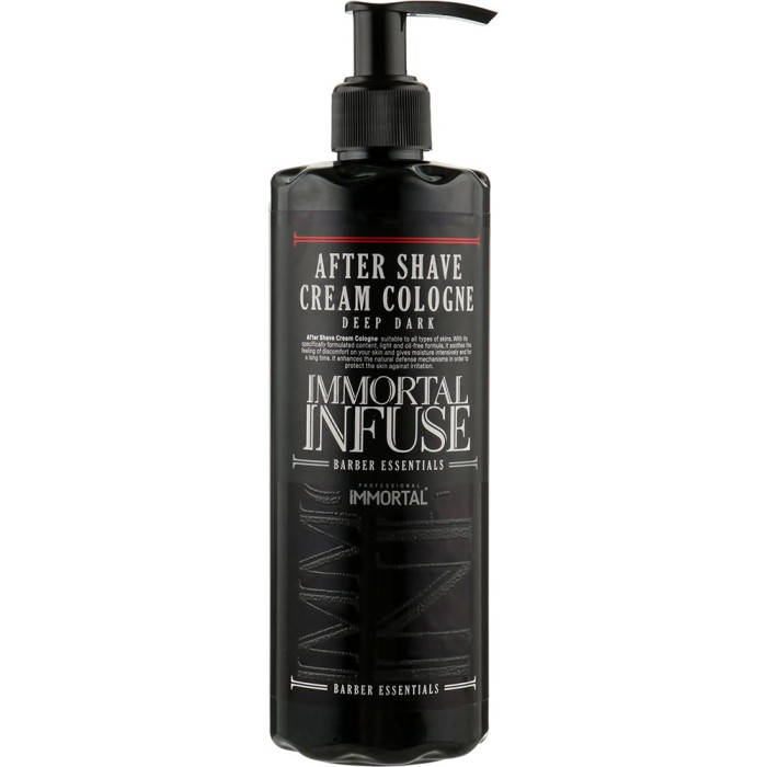 Крем після гоління Immortal Infuse After Shave Cream Cologne Deep Dark 400 мл 