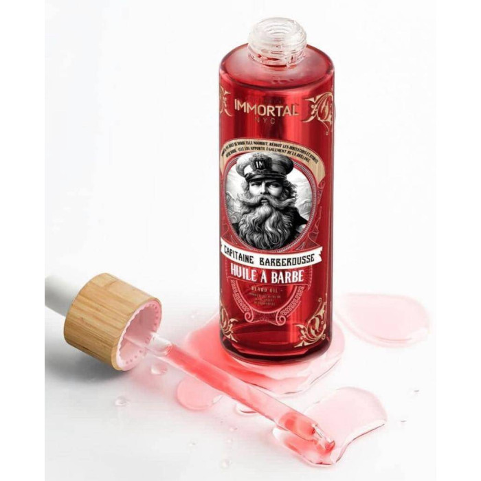 Подарунковий набір для догляду за бородою IMMORTAL CAPITANE BARBEROUSSE BEARD OIL