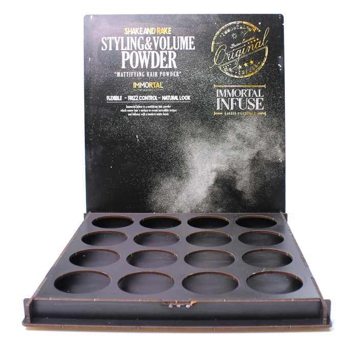 СТЕНД ДЛЯ ЧОЛОВІЧОЇ ПУДРИ "IMMORTAL STYLING VOLUME POWDER"